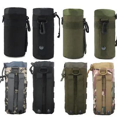 Tactical Molle Water Bottle Pouch Storage Bag Camping Outdoor Sports Holder USA • $6.99