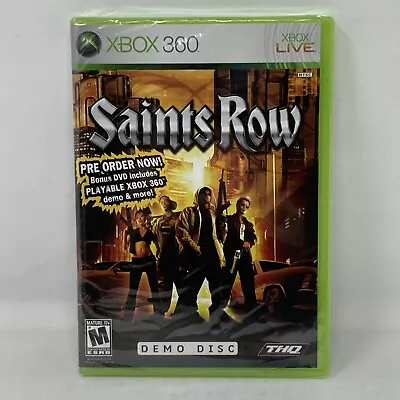 Saints Row Demo Disc Xbox 360 Hard Case Version Sealed (S12) • $199.99