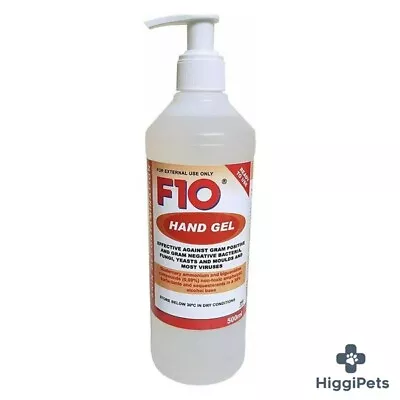 F10 Disinfectant Hand Gel 500ml / 5L Veterinary Pet Bird Decontamination Cleaner • £16.98