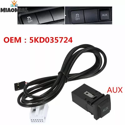 AUX USB Switch Cable For RCD510 RCD310 VW Golf/GTI/R MK5 MK6 Jetta 5KD035724 • $11.96