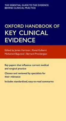 $6.92 • Buy Oxford Handbook Of Key Clinical Evidence (Oxford Medical Handbooks)