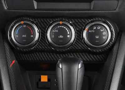 Carbon Fiber Air Conditioning Switch Cover Trim  For Mazda 2 CX-3 2016 - 2018 • $16.54