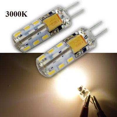 2pcs G4 12V 3014 24 SMD LED Jayco Caravan Garden Camper Light Bulb Warm White  • $5.16