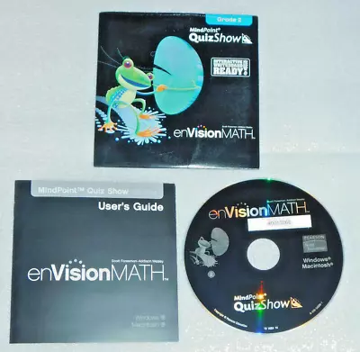 EnVision Math MindPoint QuizShow Grade 2 CD-ROM Scott Foresman Homeschool Tutor • $8