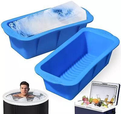 Extra Large Ice Mold 2 Pack - 4.5 Lbs Total Ice Cubes For Coolers And Cold Plun • $14.67