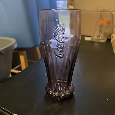 Coca Cola Upside Down Glass McDonald’s 2013 Purple • $8