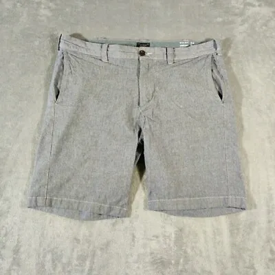 J.Crew Shorts Mens 34 Chambray Blue Cotton Stretch 9 Inseam Casual Summer Spring • $13.50