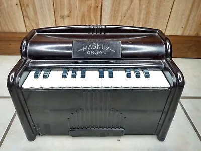Vintage Magnus Mini Tabletop Electric Chord Organ 1510 - Bakelite Tested Working • $29.99