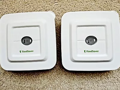 $15 • Buy 2 Each Food Saver Square Vacuum Sealed Storage Containers 131708 - Lunch Box 