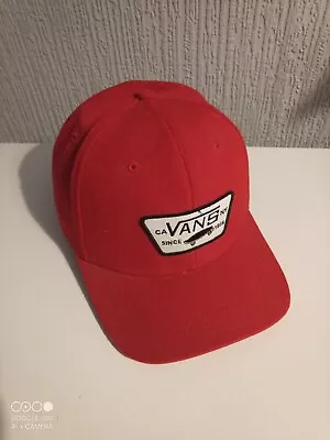 Vans Baseball Cap Red Good Condition Snap Back • £15