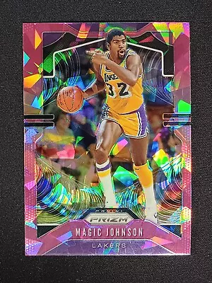 2019-20 Panini Prizm Pink Ice Prizm #25 Magic Johnson - Los Angeles Lakers • $2.99