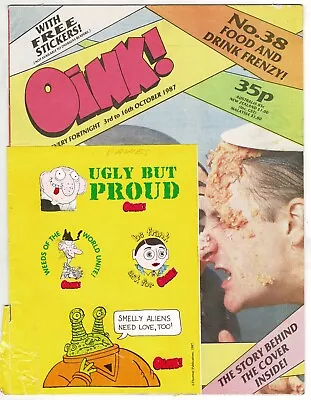 Oink Comic #38 3rd October 1987 - Food & Drink Frenzy Issue + Free Gift Stickers • £4.75
