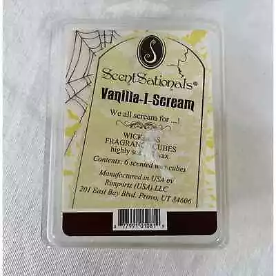 ScentSationals Vanilla-I-Scream Wickless Wax Fragrance Cubes Highly Scented 1 Pk • $4.09