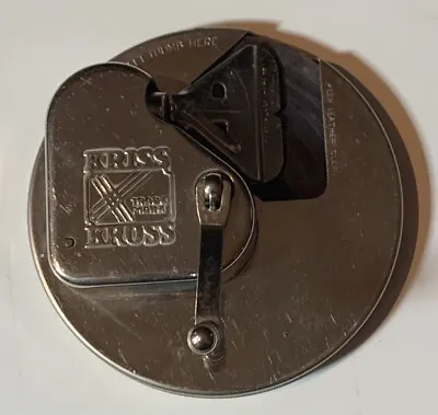 VINTAGE 1920s KRISS KROSS STROPPER HAND CRANK RAZOR BLADE SHARPENER 1921 PATENT  • $17.49