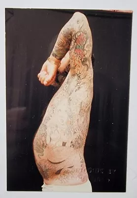 Original 1980s Doc Donn Tattooing New Orleans Vintage Embossed Tattoo Photo ~3x5 • $24