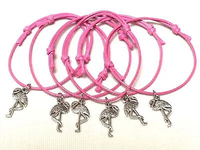 £2.89 • Buy 6 Flamingo Friendship Bracelets Party Bag Filler Hen Party Wedding Favours