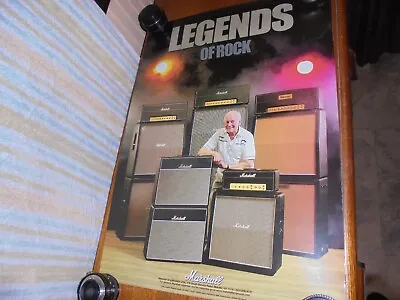 Marshall Amps Legends Of Rock Promo Poster  Jim Marshall  Hard To Find • $10