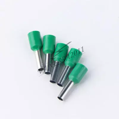 100 Pcs Wire Crimp Connector Terminal Insulated Ferrule Green E2508 14AWG 2.5mm2 • $3.71