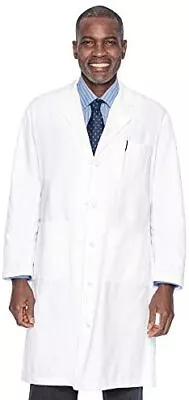 Landau Mens Professional Full Length 3 Pocket Medical Workwear Lab Coat White • $15.12