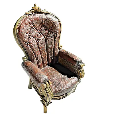 Luxury Miniature Dollhouse Furniture Throne Chair Set By Herco Gift Retired • $30.96