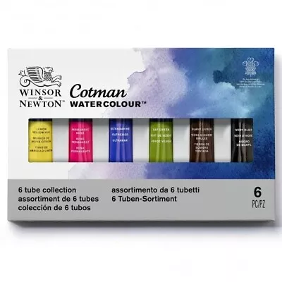 Winsor & Newton Cotman Watercolour 6 Tube Collection Beginners Set • £8.99