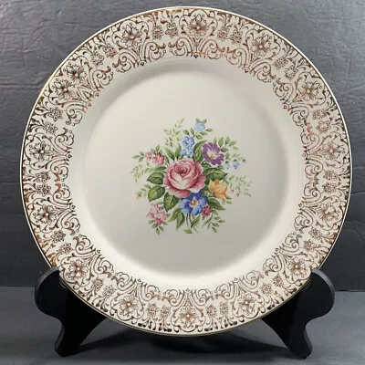 Vintage Limoges Triumph ROSALIE 10  Dinner Plate 22kt Gold Trim • $7