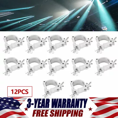 12 Pcs Stage Light Clamps Hook For DJ Truss Lighting O Clamp 2in Aluminum Alloy • $36.10