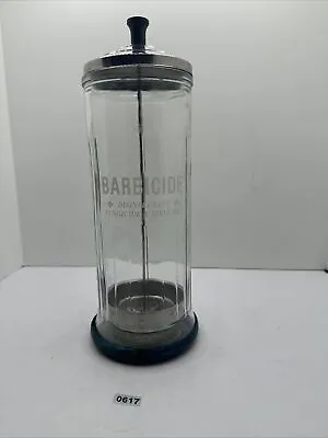 King Research Inc. Barbicide Glass Disinfectant Jar King Vintage Barber • $9.99