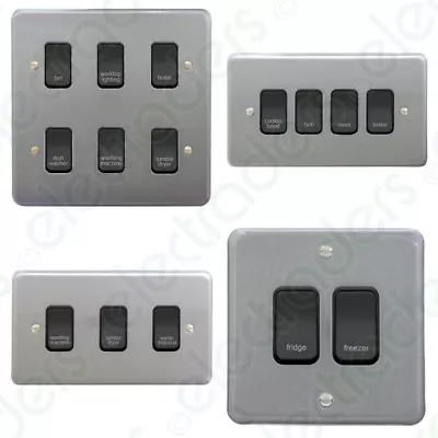 £9.35 • Buy MK Albany Plus Chrome Kitchen Grid Control Switch Components Engraved Etc