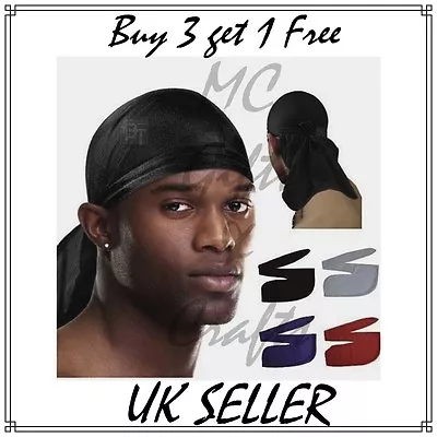 £3.99 • Buy Durag Bandana Sports Du Rag Scarf Head Rap Tie Down Band Biker Bandana
