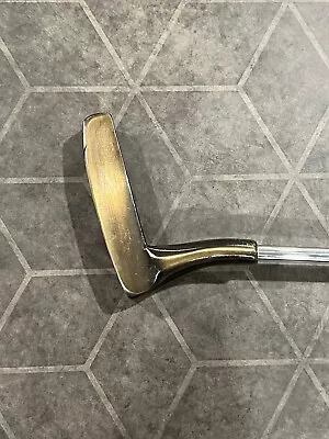 Vintage Gold Blade Putter Golf Club Right Hand RH 34 Inch • $10