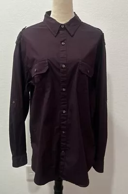 J. Ferrar Men's Modern Fit Purple Dress Shirt XL • $16