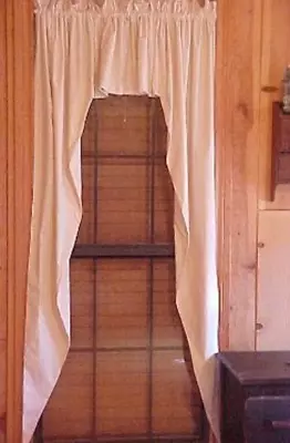 Handmade Country Primitive Super Muslin Swag Curtains Choice Of Length • $18