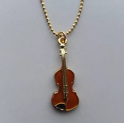 Violin Or Viola Necklace - Very Cute Music Gifts  • $6.95