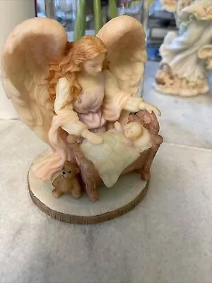 Roman Seraphim Classics Angel Figurine  Angels To Watch Over Me  78027   1996 • $18