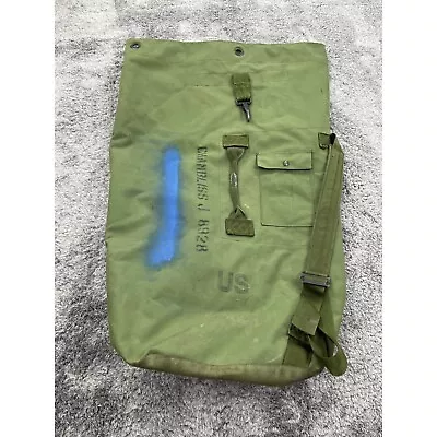 US Military Flyers Kit Bag Canvas Pilot Flight Duffle Deploy US Army Air Force • $47