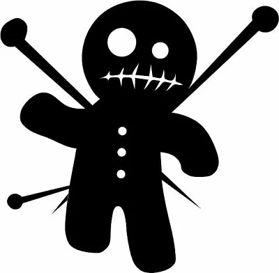 $1.99 • Buy Oracal Vinyl Decal Voodoo Doll Pin DIY Gothic Graphics Sticker Car Truck #864
