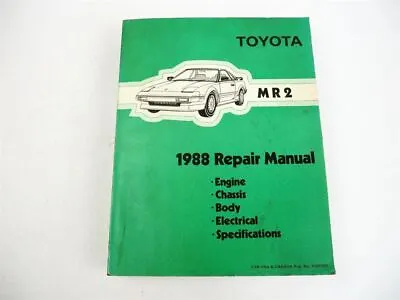 1988 Toyota MR2 AW11 Repair Manual For USA Canada • $138.10