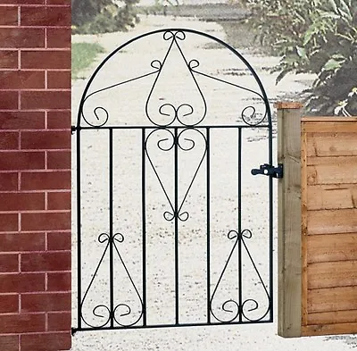 £104.40 • Buy Classic Metal Scroll Garden Gates From 838mm To 991mm GAPS Low Bow Wrought Iron