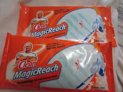 Mr. Clean MagicReach Scrubbing Tub And Shower Pads 8 Refill Pads (Vintage Nos) • $59.99