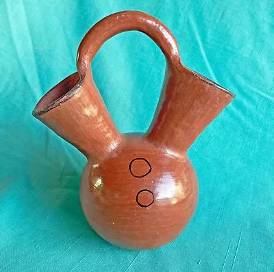 Vintage Maricopa Pima Indian Pottery Wedding Vase Christie's Auction Label • $165