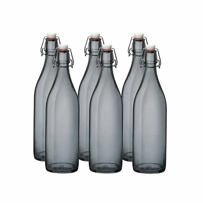 $61.37 • Buy Bormioli Rocco 33.75oz Swing Top Giara Glass Bottles - Gray | 6-pack