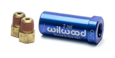 Wilwood 260-13783 Aluminum Residual Pressure Valve 2lb Inline Blue With Fittings • $22.83
