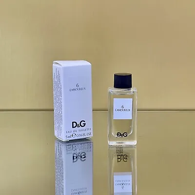 D&G 6 L'AMOUREUR By DOLCE & GABBANA EDT 0.16oz-5ml Splash TRAVEL MINI SAMPLE(D11 • $19.95