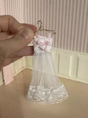 Dollhouse Miniature Victorian Artisan Made Nightgown On The Hanger • $28