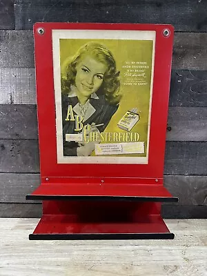 Vintage “Always Buy Chesterfield” Cigarettes Advertising Metal Stand Sign • $49.99