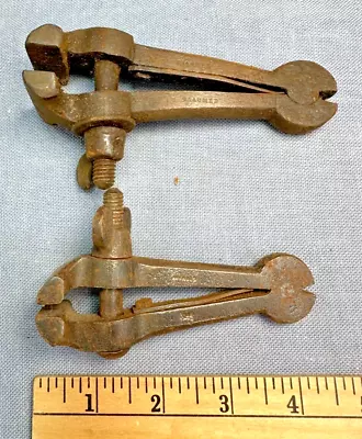 (2) Antique Hand Vises; 'GERMANY & T. GAUMER' Clamp Gunsmith Machinist Jeweler • $9.99