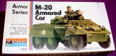SEALED Monogram 1:32 Ford M-20 ARMORED CAR 6 Wheel Drive US ARMY TANK 1977 4101 • $26.50