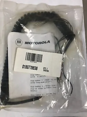 OEM Motorola Part # 0180778B38 Replacement Microphone Cord NEW  • $18.45