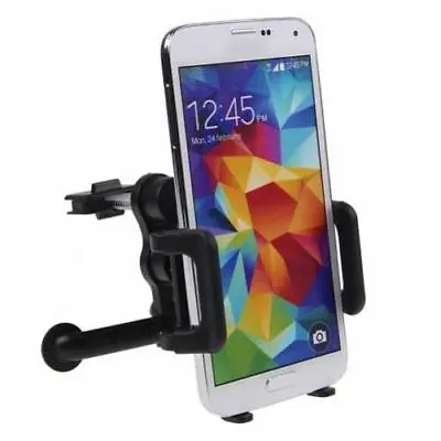 CAR MOUNT AC AIR VENT HOLDER ROTATING CRADLE SWIVEL DOCK W1T For CELL PHONES • $14.24